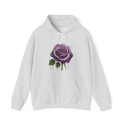 Messy Purple Rose - Unisex Hooded Sweatshirt