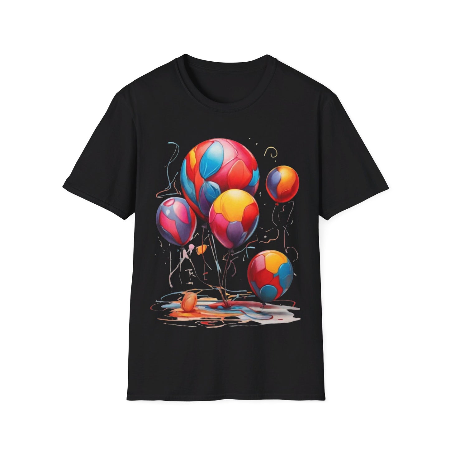 Colourful Messy Balloons - Unisex T-Shirt