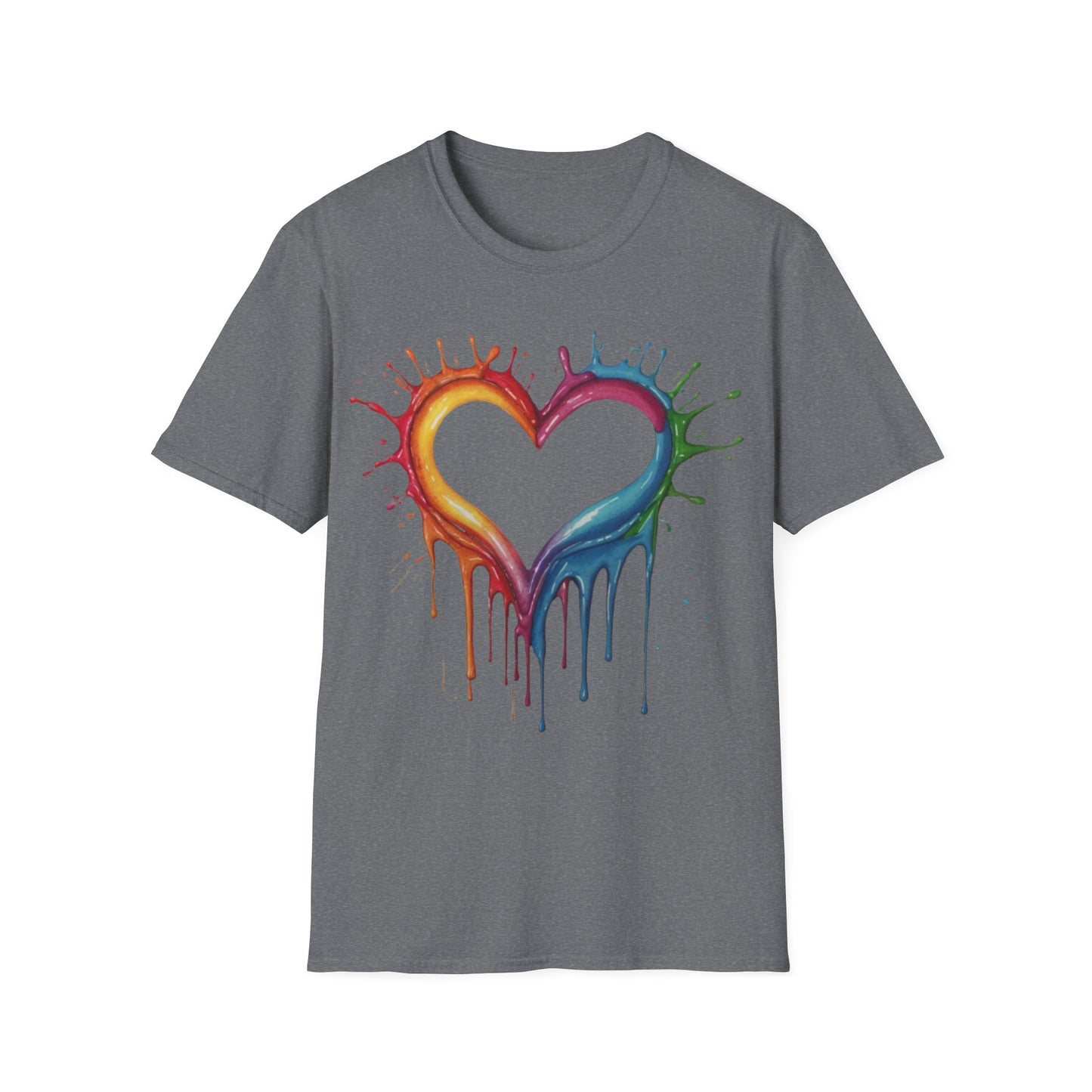 Messy Melting Love Heart - Unisex T-Shirt