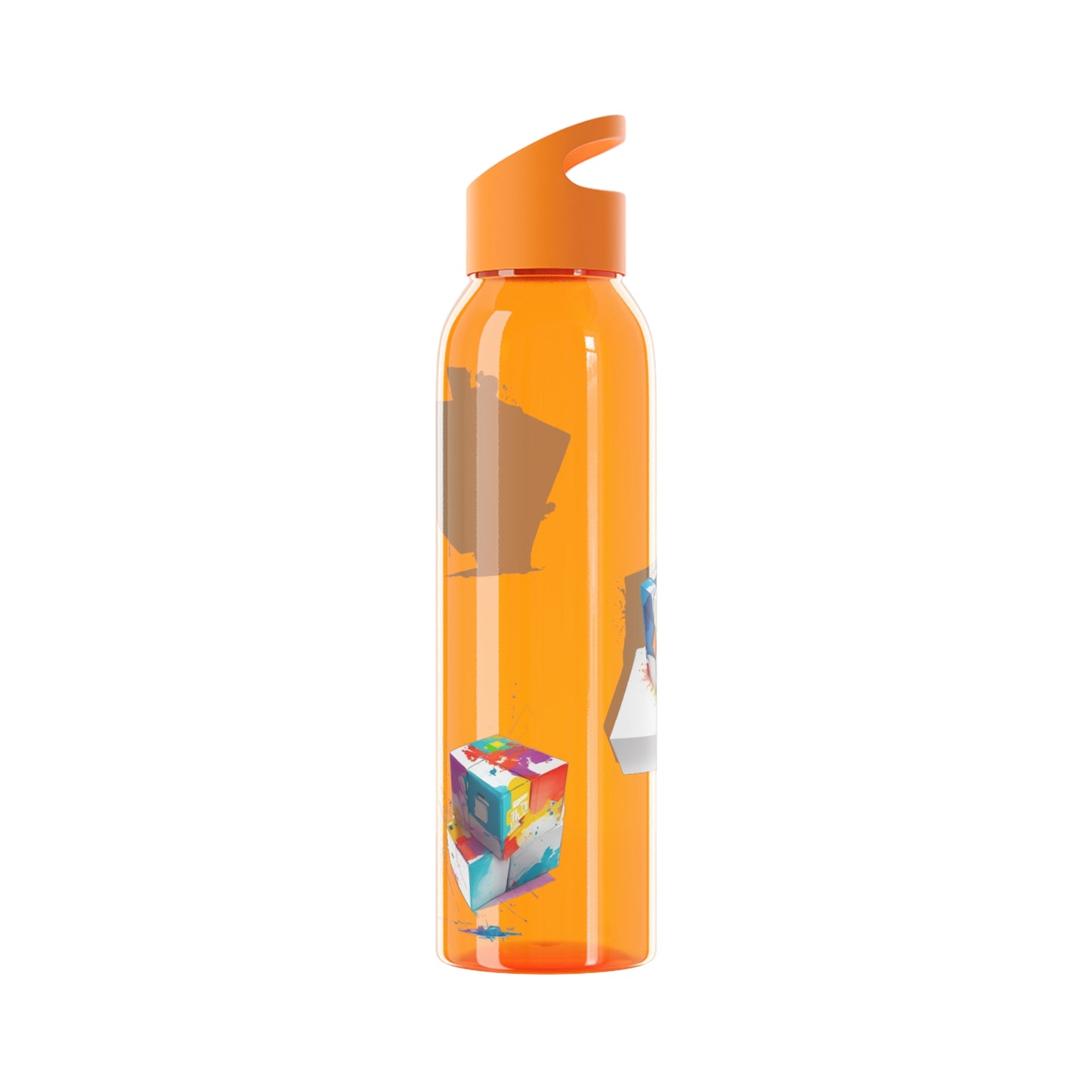 Colourful Cubes - Sky Water Bottle