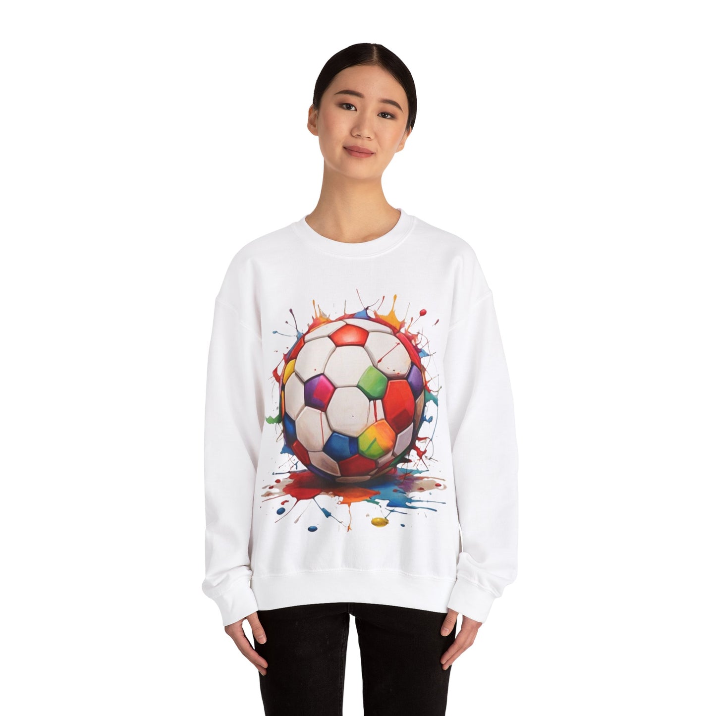 Colourful Football - Unisex Crewneck Sweatshirt