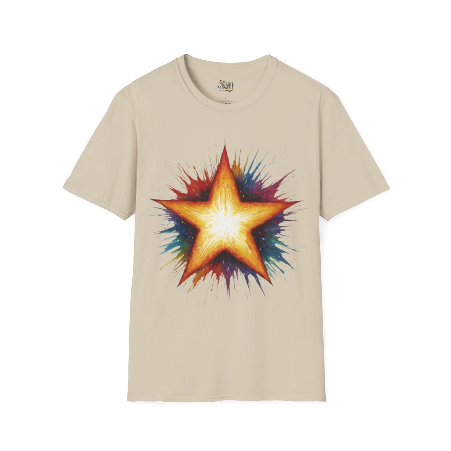 Burning Golden Star - Unisex T-Shirt