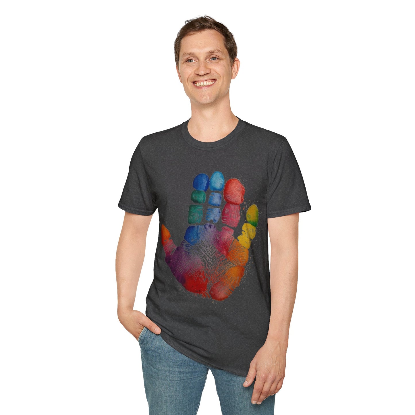 Colourful Handprint - Unisex T-Shirt