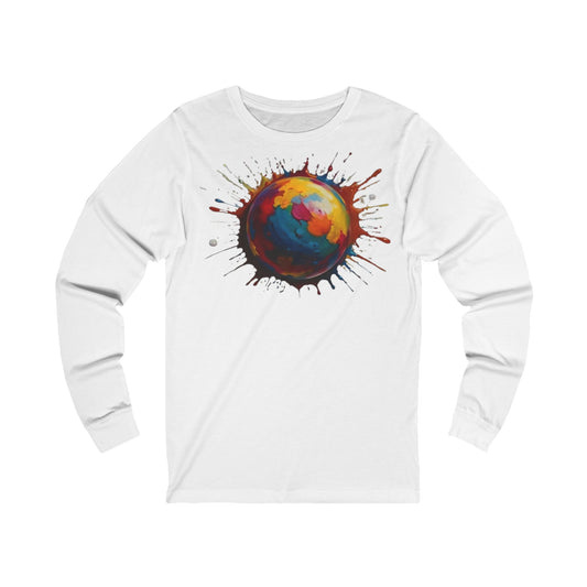 Messy Colourful Cannonball - Unisex Long Sleeve T-Shirt