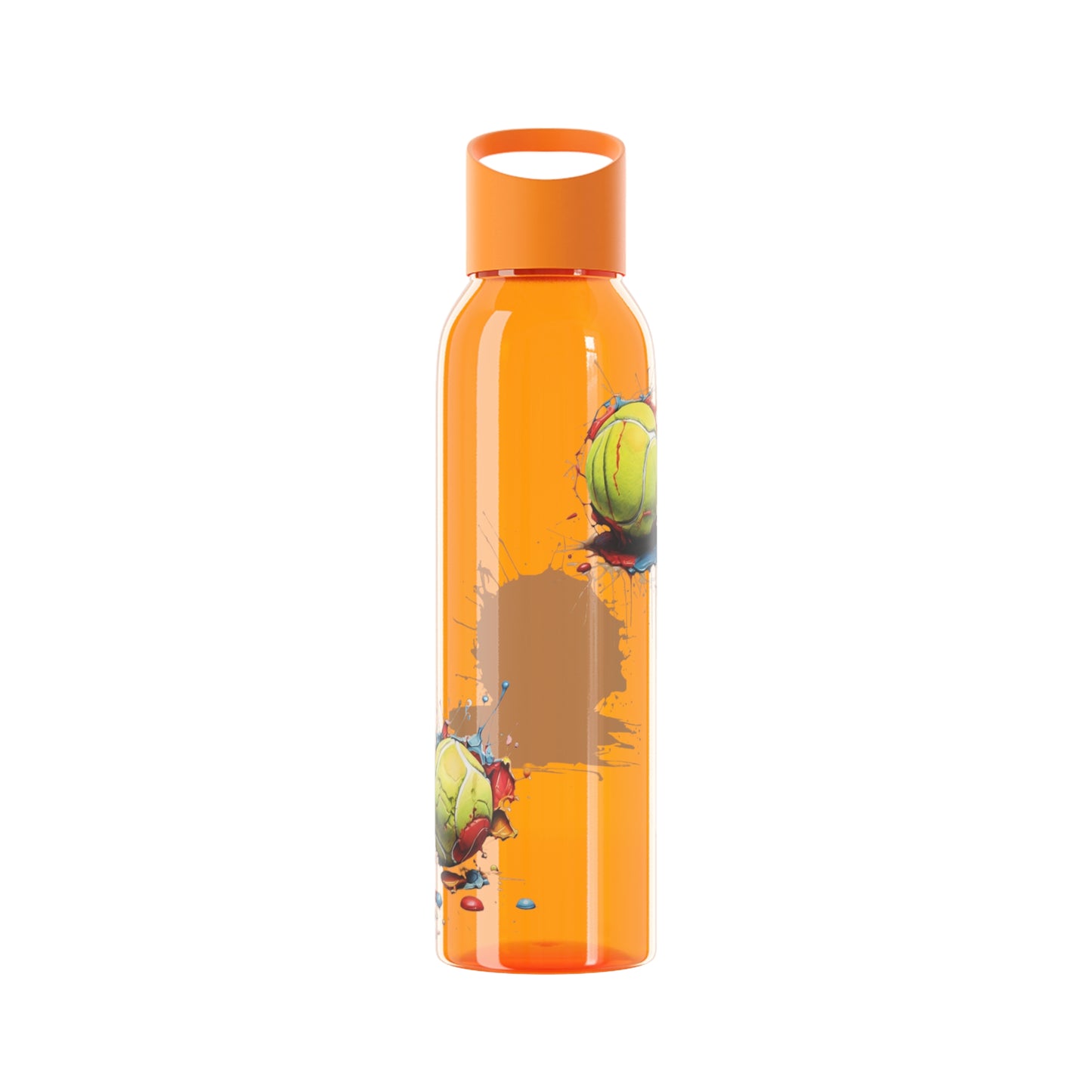 Colourful Messy Tennis Balls - Sky Water Bottle