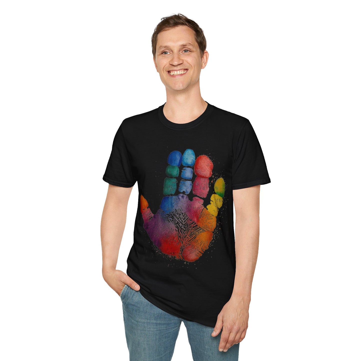 Colourful Handprint - Unisex T-Shirt