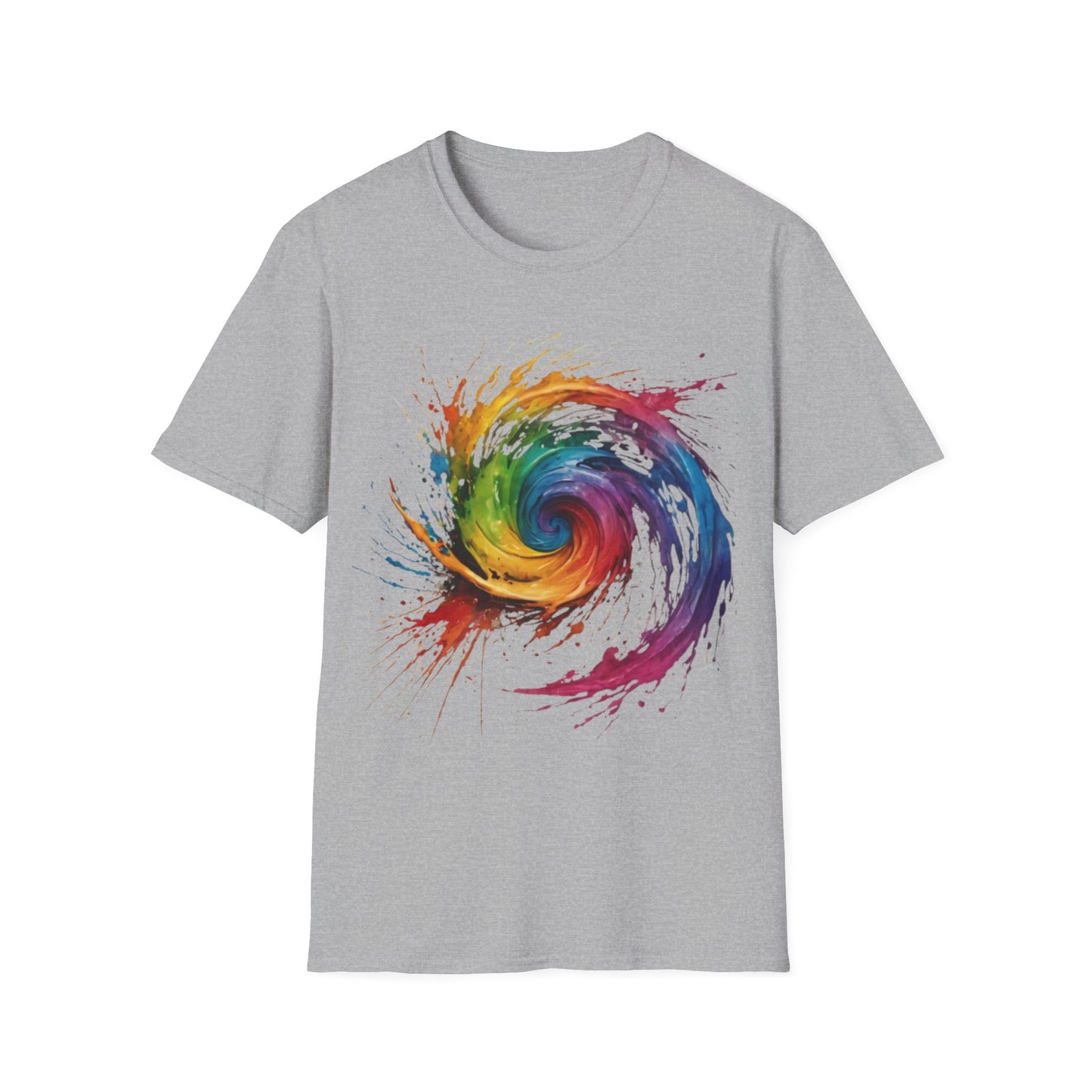 Colourful Messy Swirly Pattern - Unisex T-Shirt