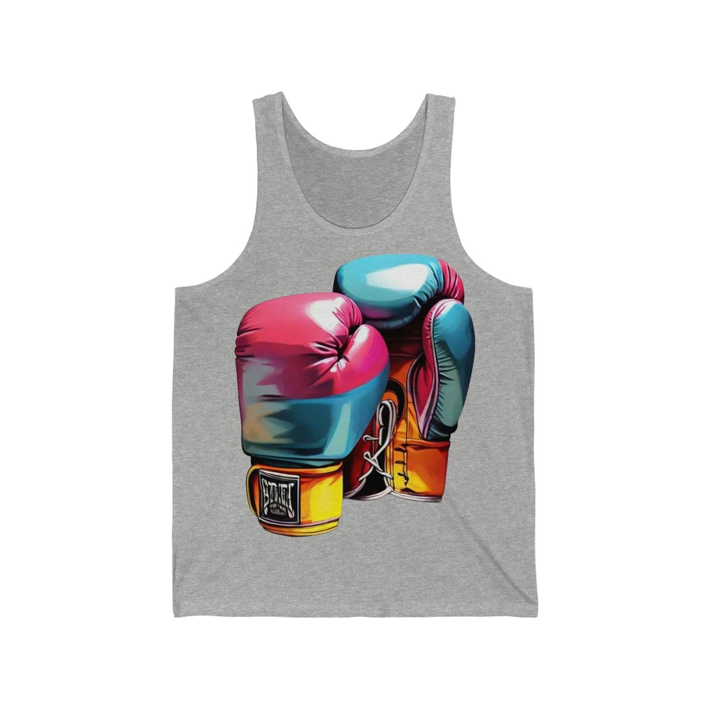 Colourful Boxing Gloves - Unisex Jersey Tank