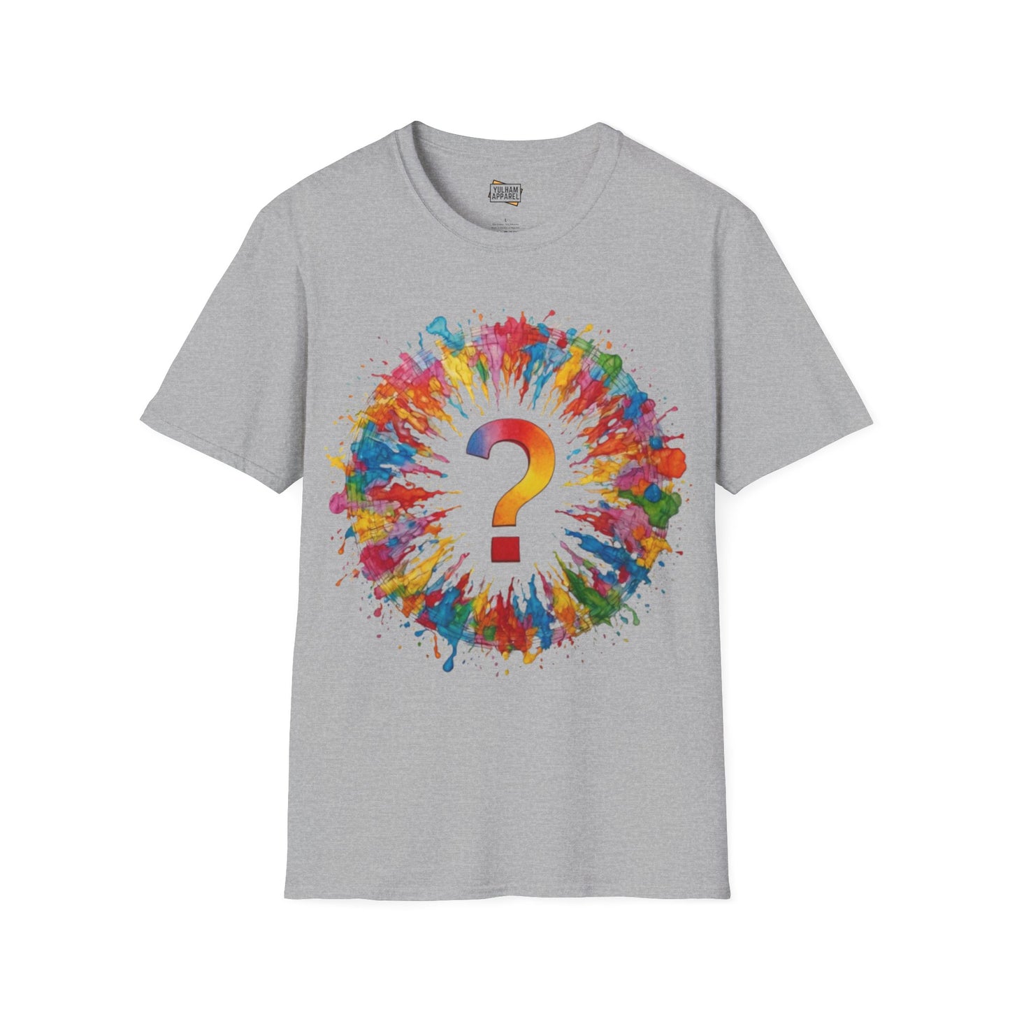 Colourful Messy Question Mark - Unisex T-Shirt