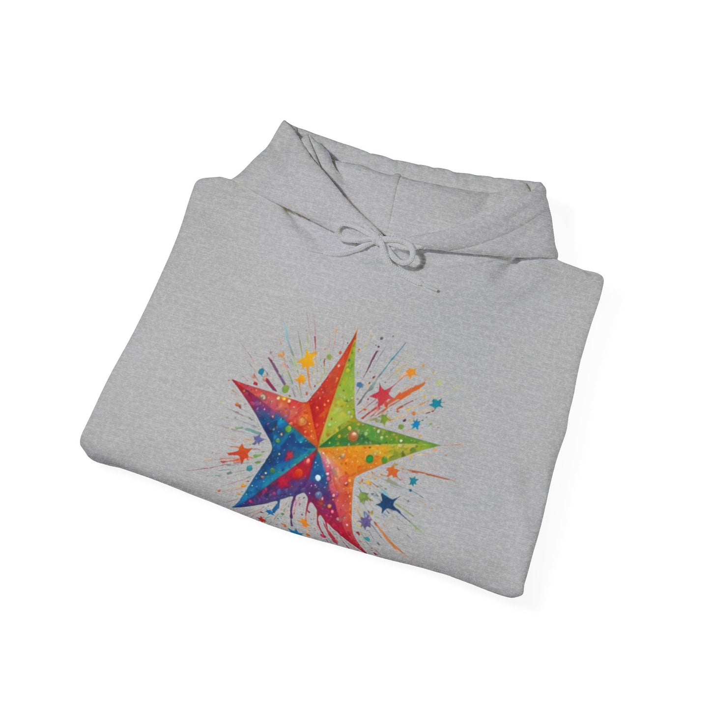 Exploding Messy Star - Unisex Hooded Sweatshirt