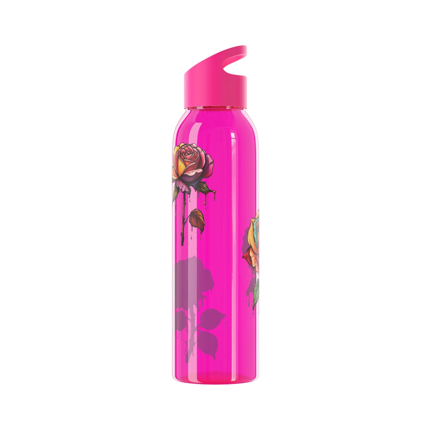 Dying Colourful Roses - Sky Water Bottle