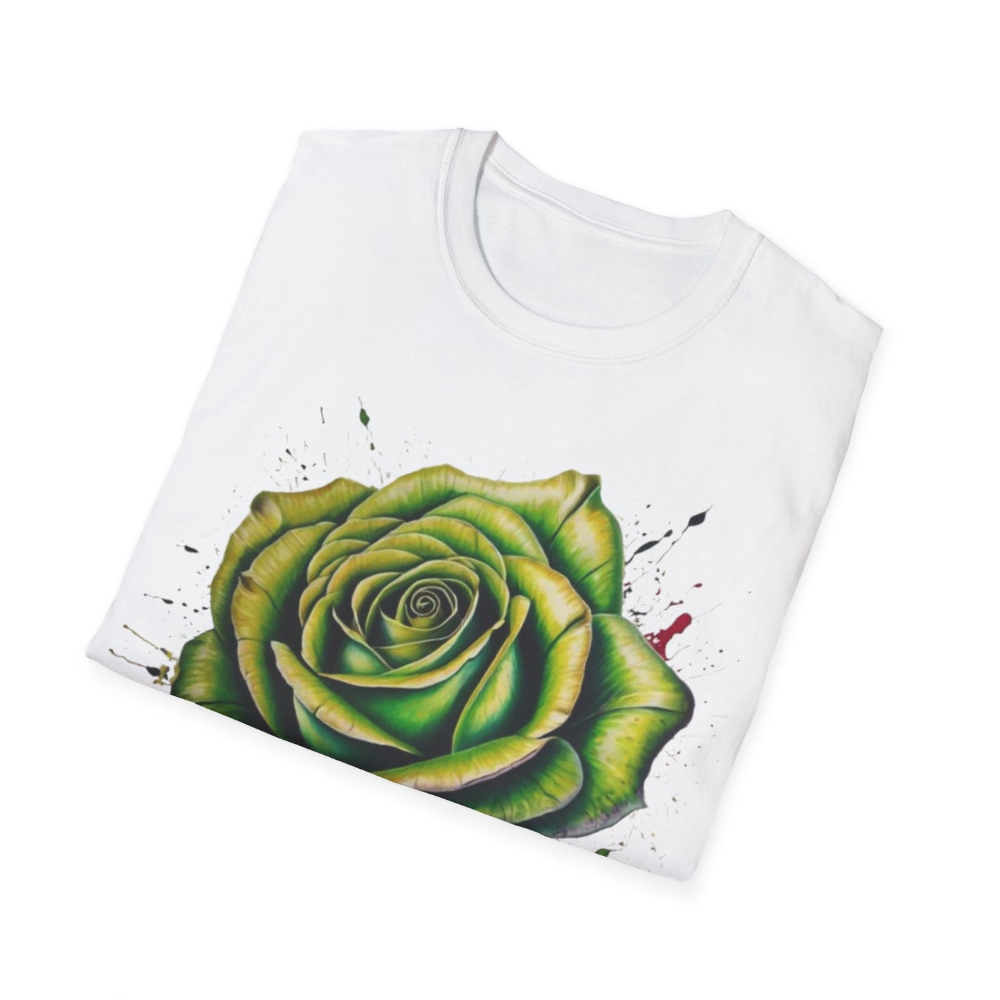 Messy Green Rose - Unisex T-Shirt