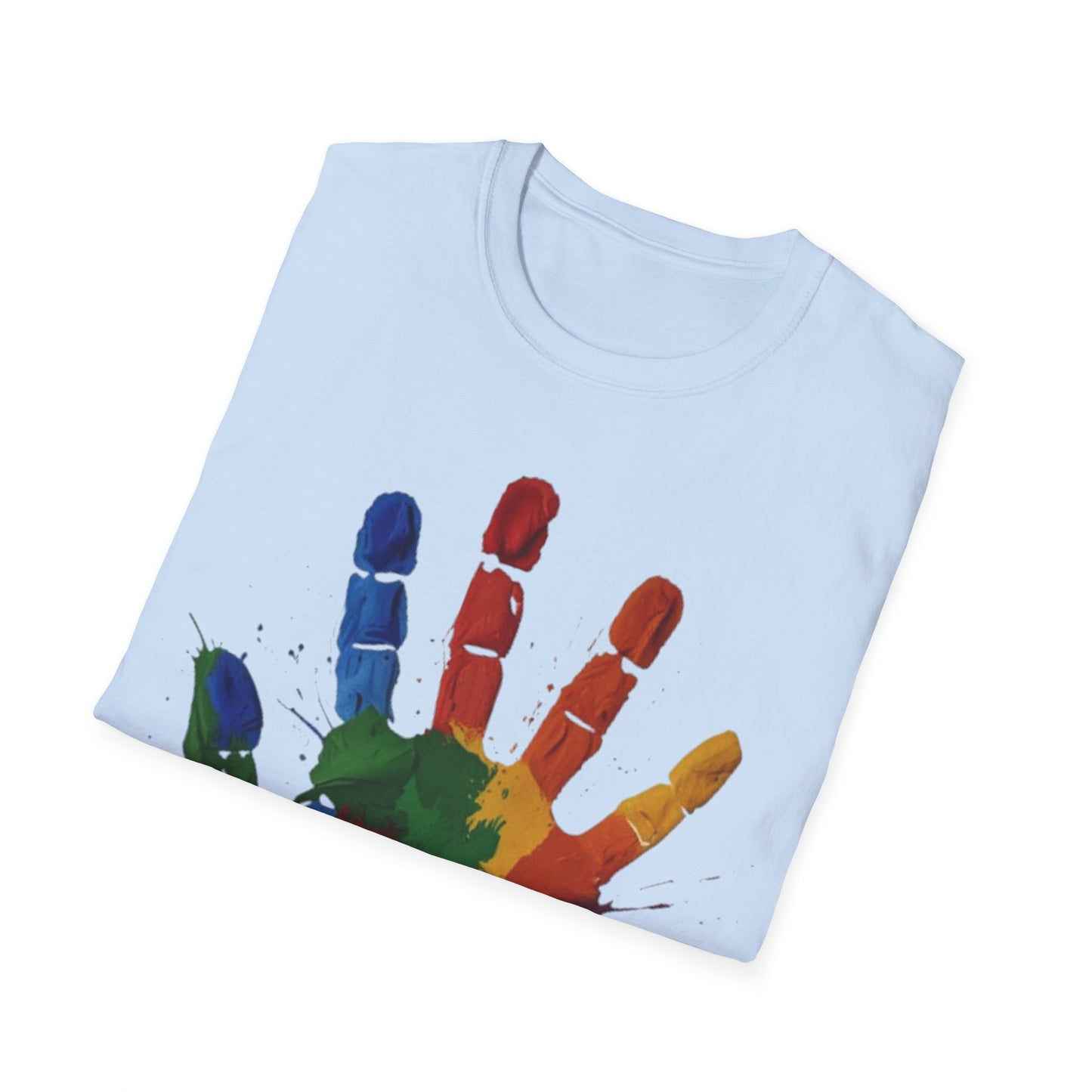 Colourful Messy Fingerprint - Unisex T-Shirt