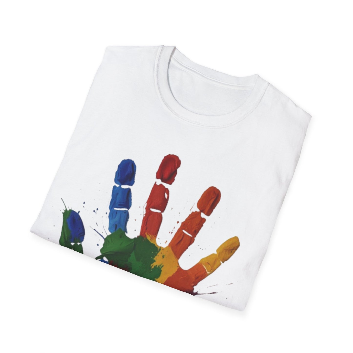 Colourful Messy Fingerprint - Unisex T-Shirt