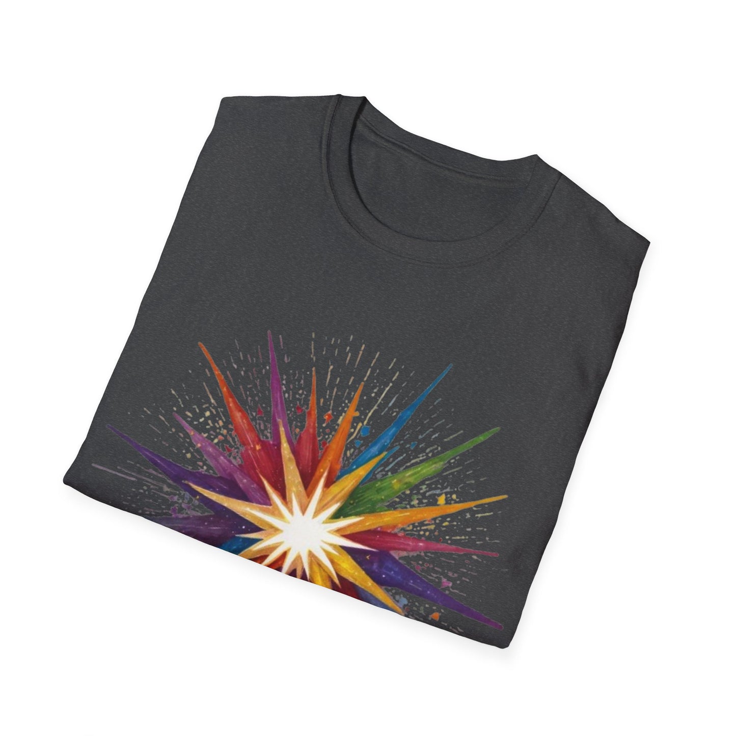 Colourful Exploding Star - Unisex T-Shirt