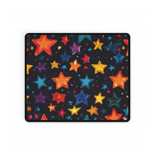 Colourful Stars At Night - Desk Mat