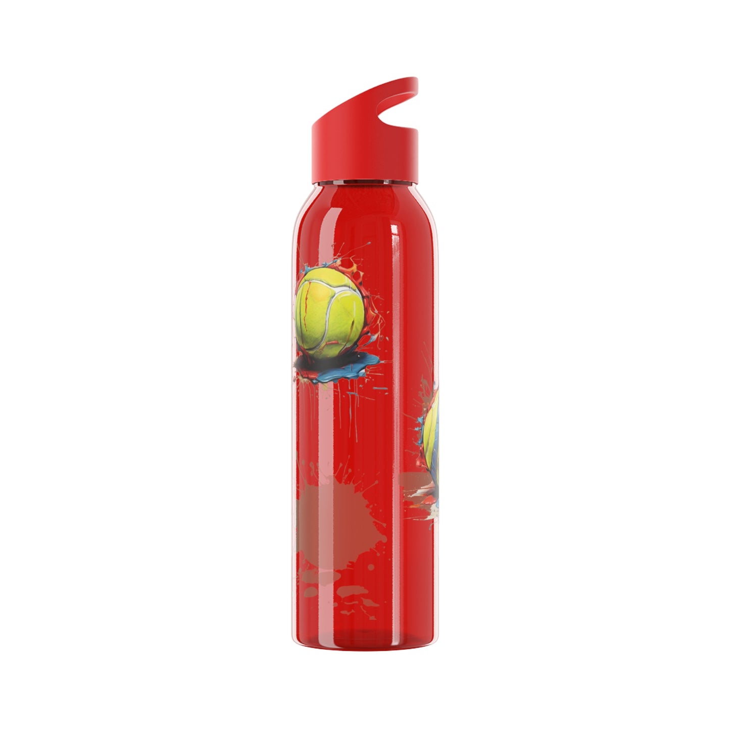 Colourful Messy Tennis Balls - Sky Water Bottle