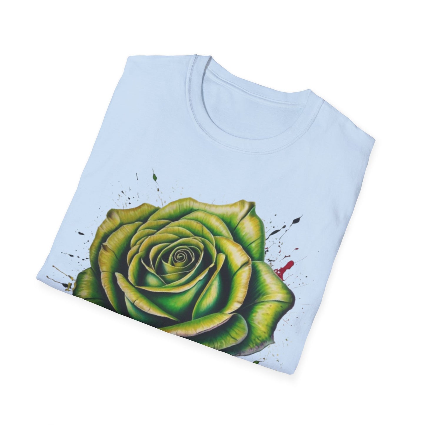 Messy Green Rose - Unisex T-Shirt