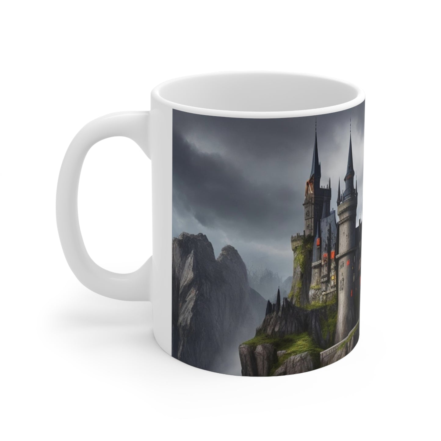 Scenic Castle Mug At Dusk Mug - Ceramic Coffee Mug 11oz