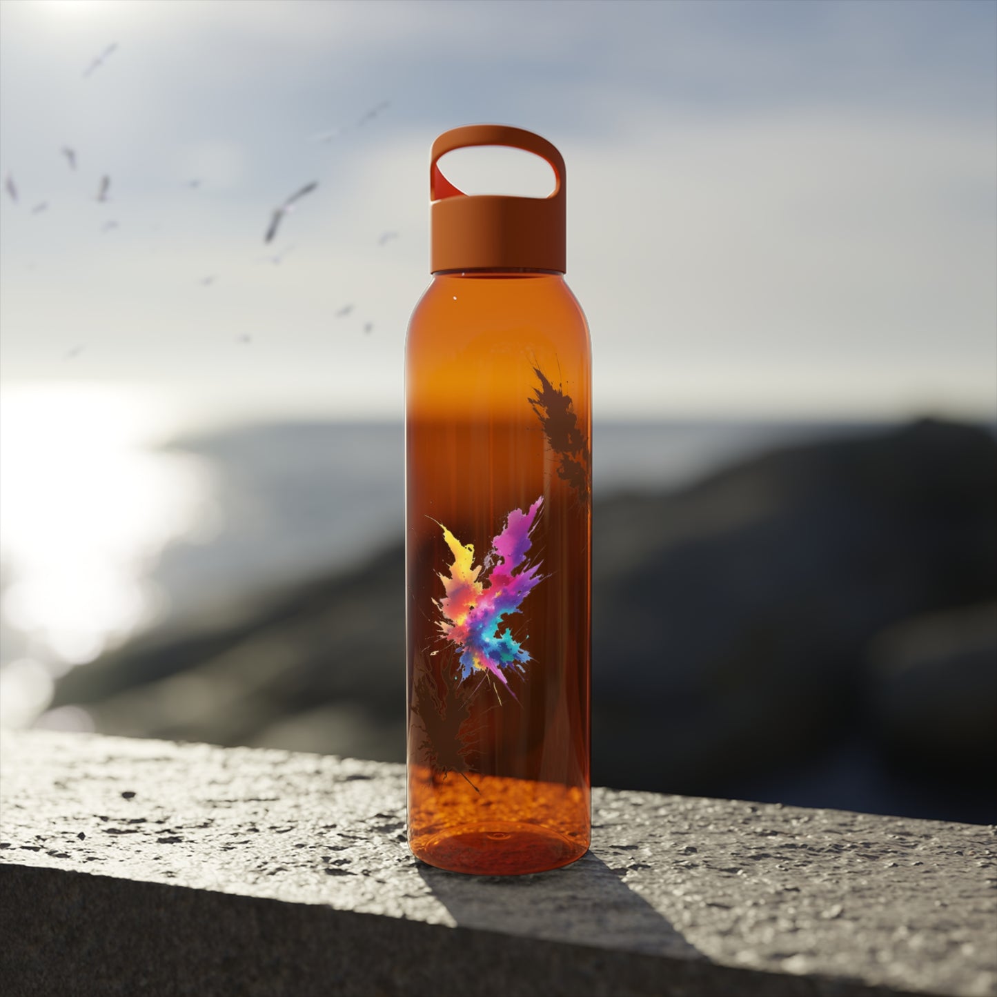 Colourful Lightning Bolts - Sky Water Bottle