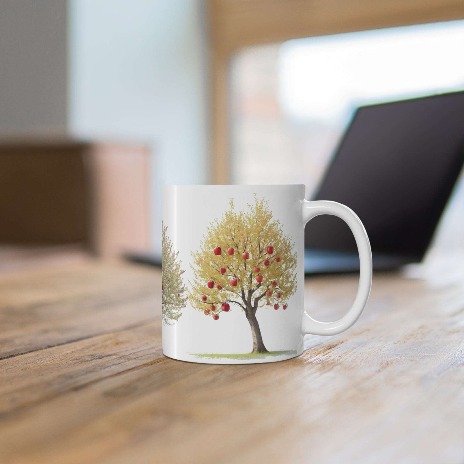 Apple Trees Mug - Ceramic Coffee Mug 11oz