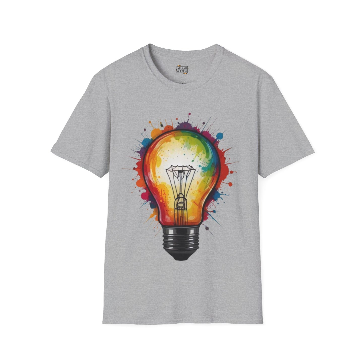 Colourful Lightbulb - Unisex T-Shirt