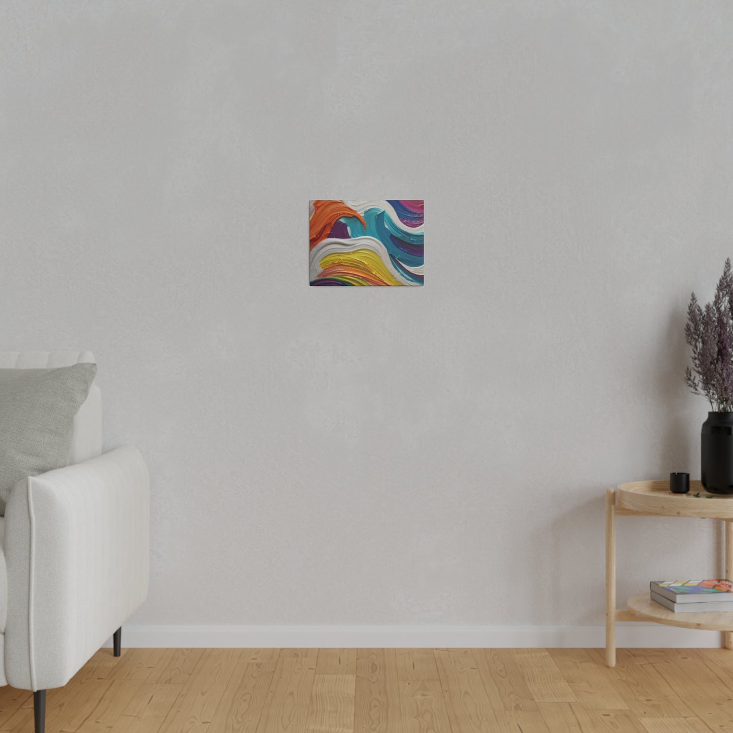 Messy Colourful Waves - Matte Canvas, Stretched, 0.75"