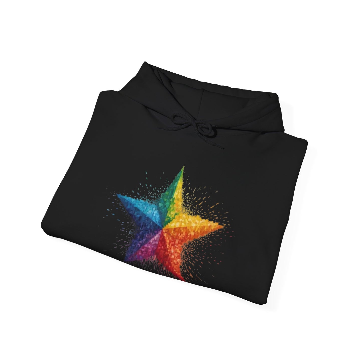 Pixelated Star - Unisex Hooded Sweatshirt