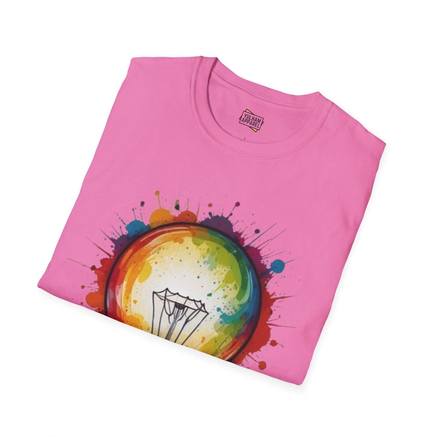 Colourful Lightbulb - Unisex T-Shirt