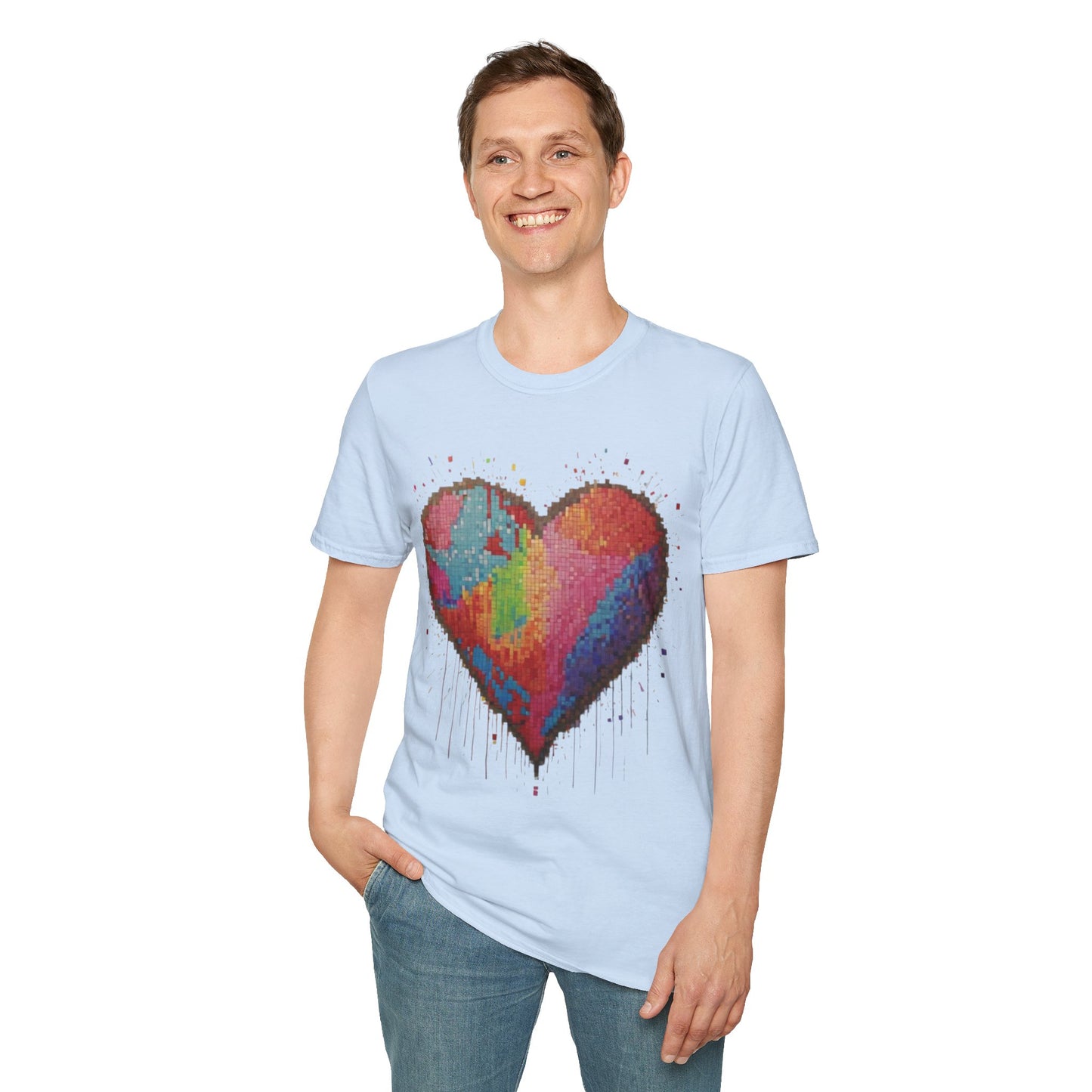 Pixelated Love Heart - Unisex T-Shirt