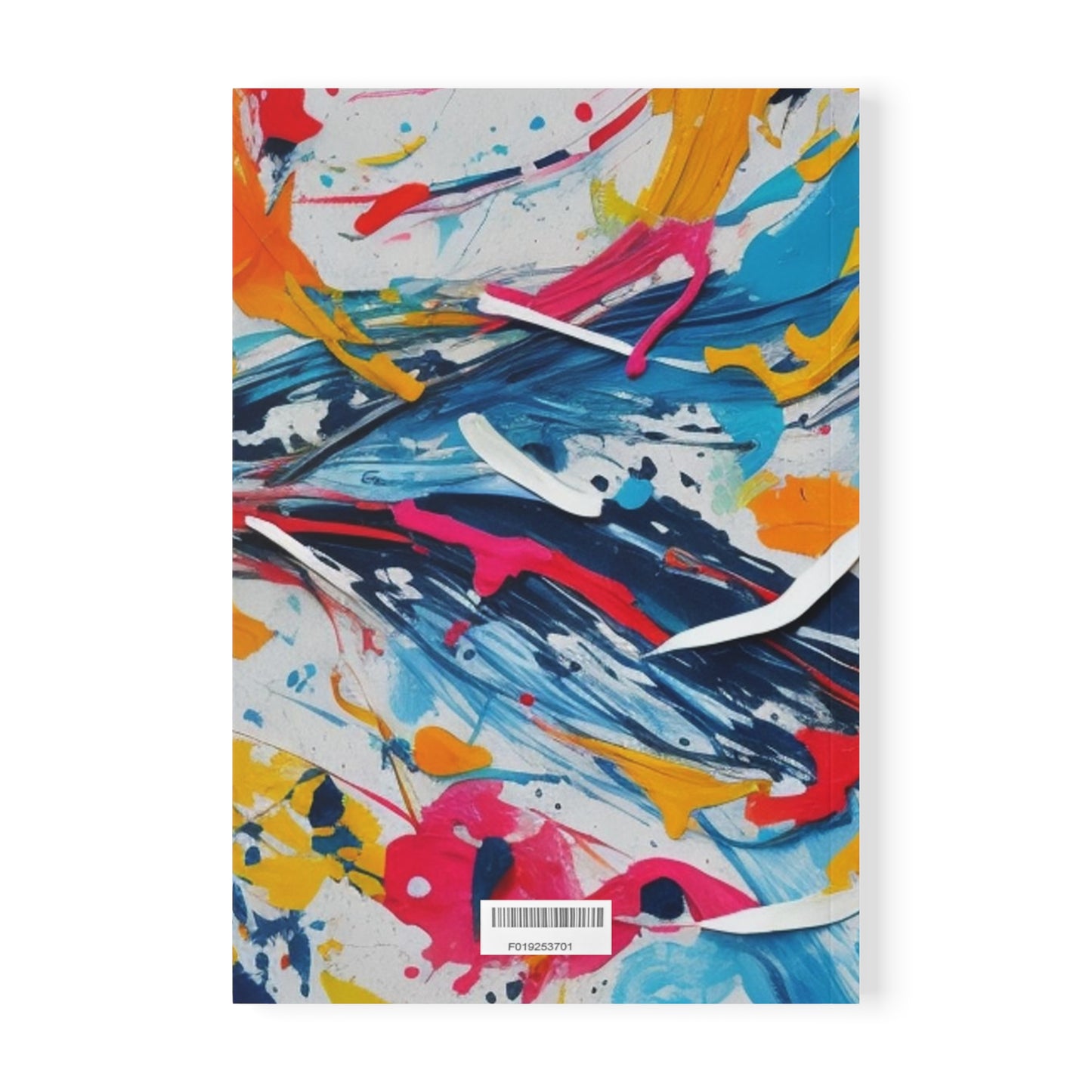 Colourful Splatter Art - Softcover Notebook, A5