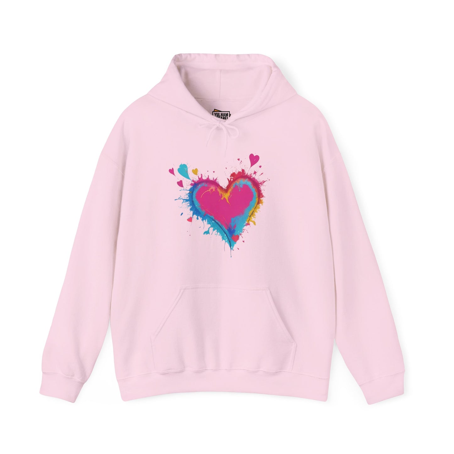 Colourful Love Heart - Unisex Hooded Sweatshirt