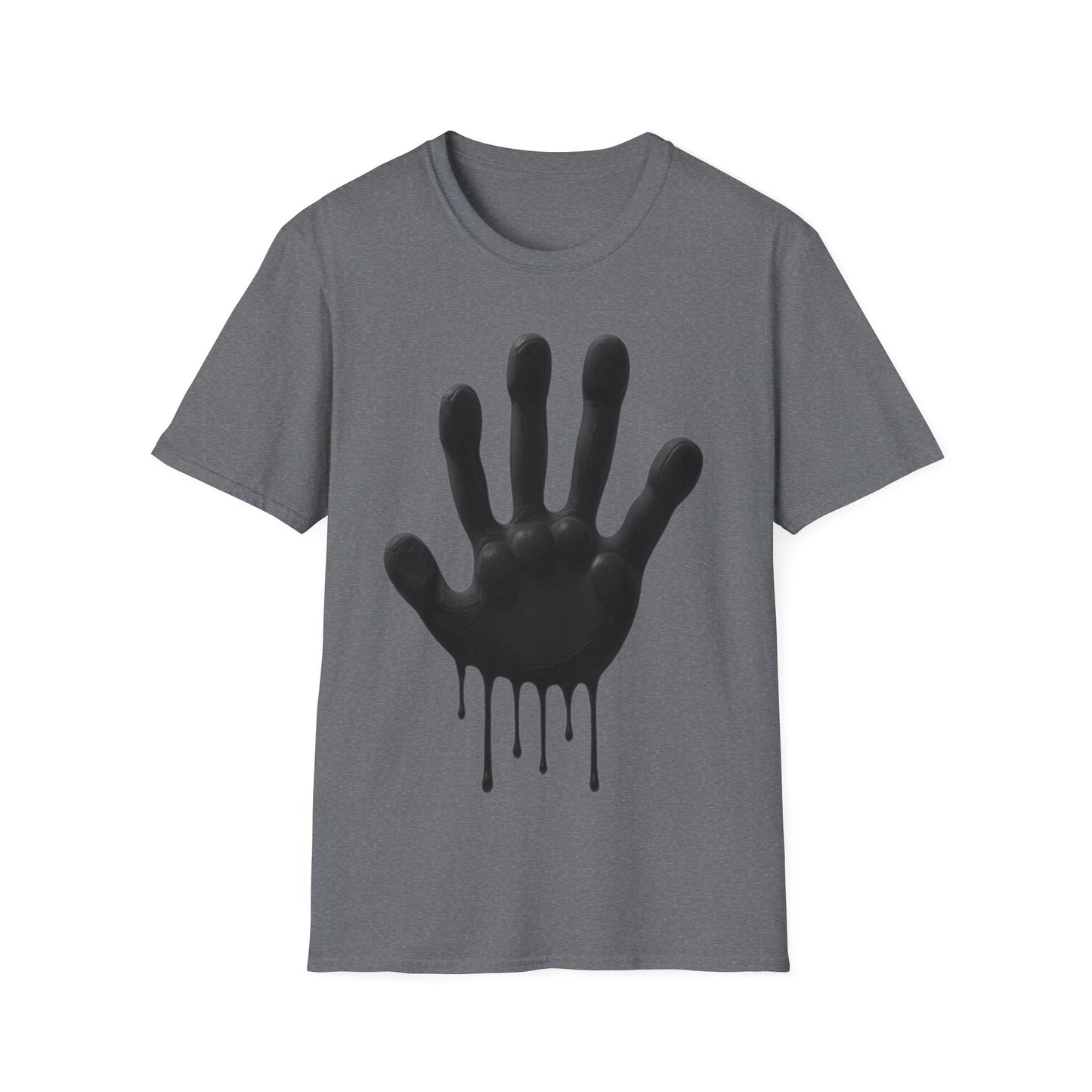 Black Hand Print Art - Unisex T-Shirt