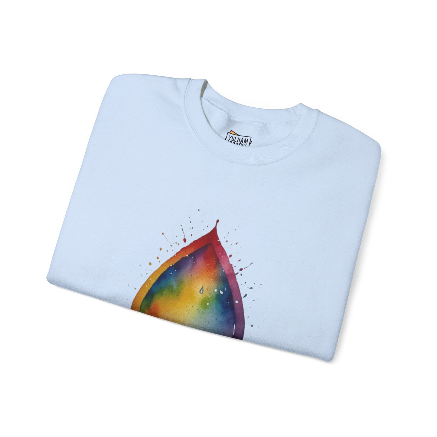 Colourful Watercolour Raindrop - Unisex Crewneck Sweatshirt