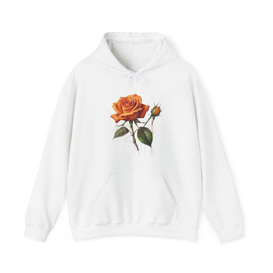 Messy Orange Rose - Unisex Hooded Sweatshirt