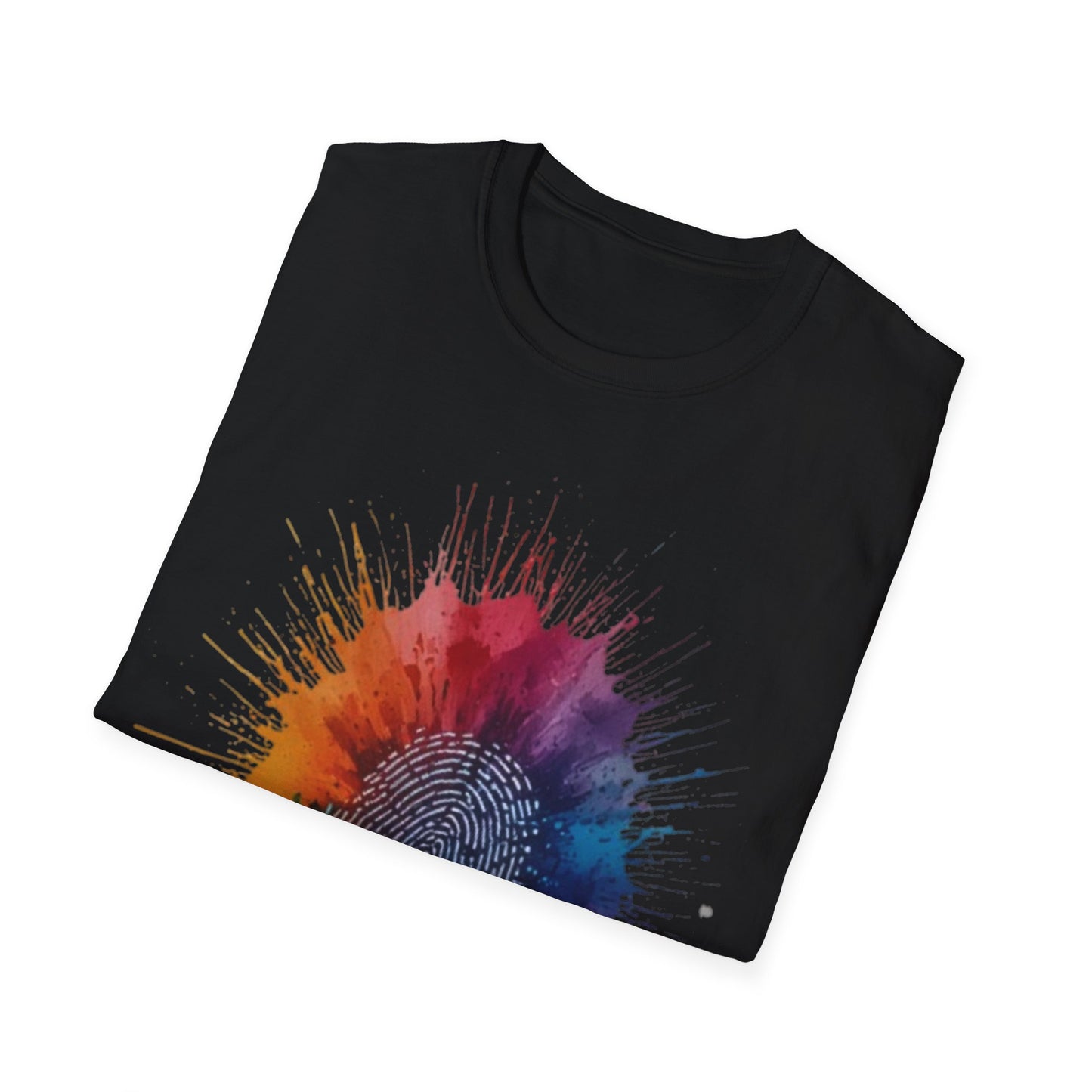 Colourful Messy Fingerprint - Unisex T-Shirt