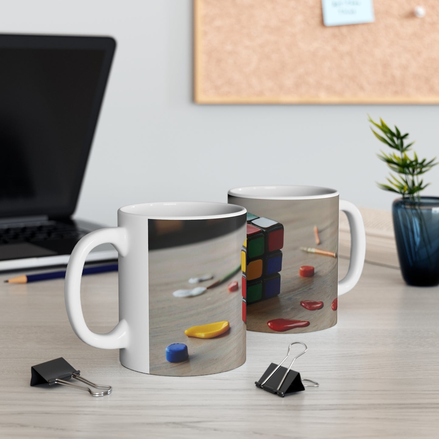 Rubik's Cube Mug - Ceramic Coffee Mug 11oz