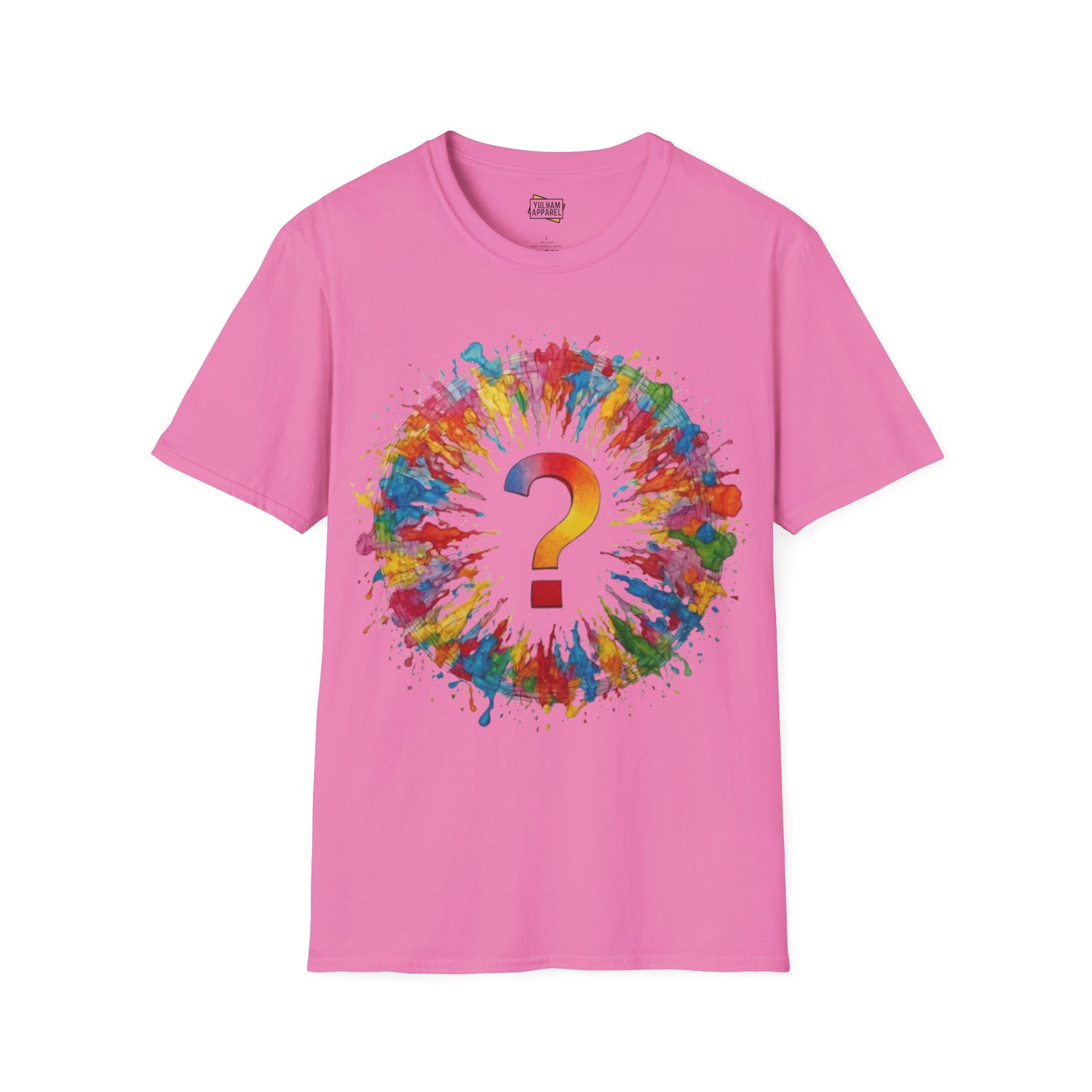 Colourful Messy Question Mark - Unisex T-Shirt