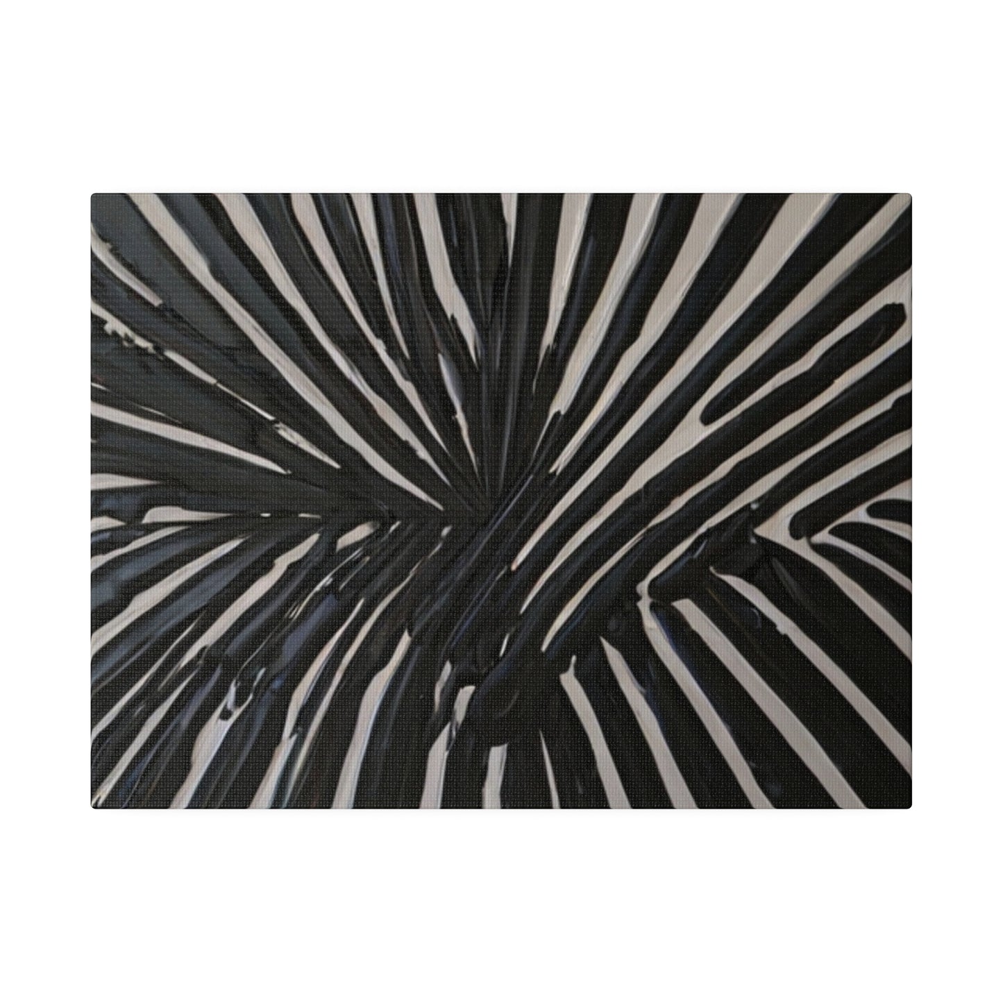 Messy Black Paint Lines Canvas - Matte Canvas, Stretched, 0.75"