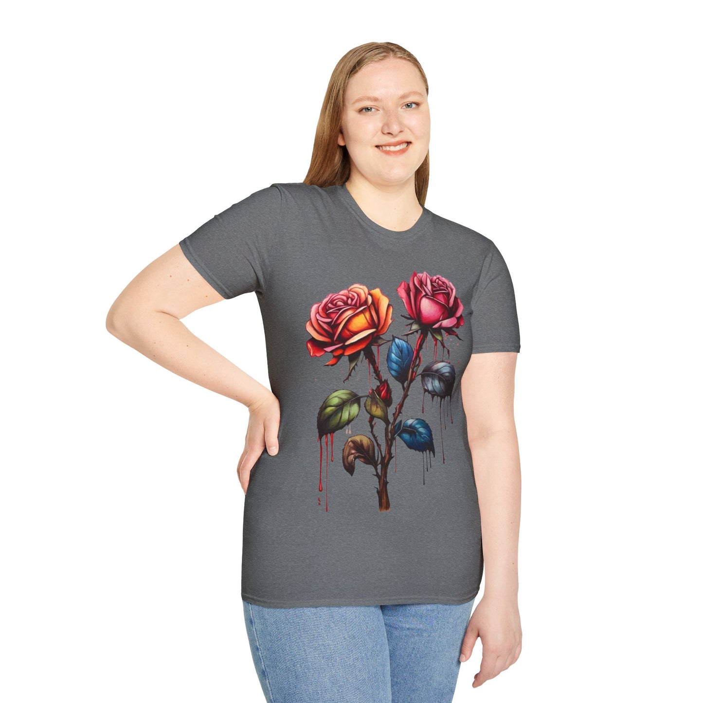 Colourful Rose Duo - Unisex T-Shirt