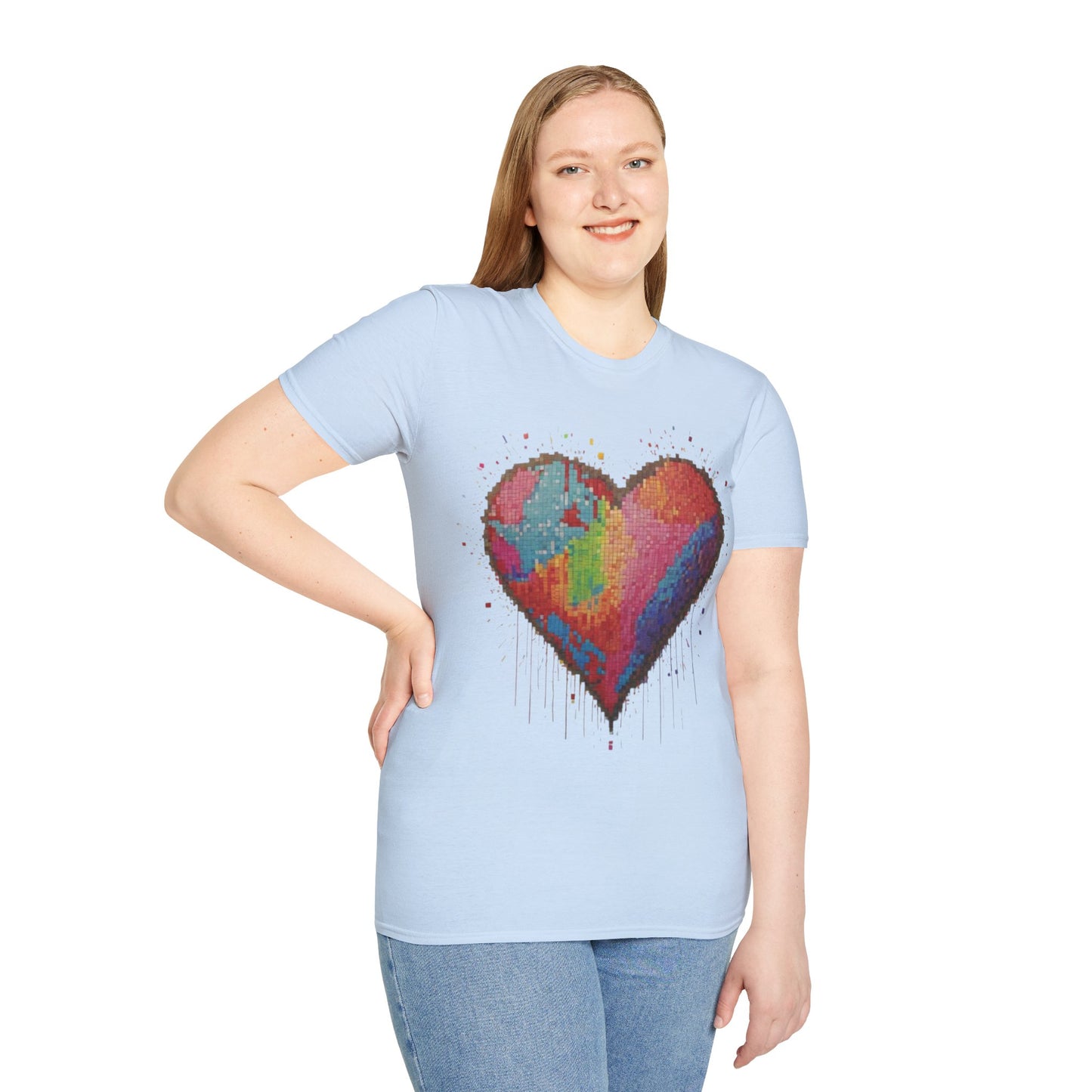 Pixelated Love Heart - Unisex T-Shirt