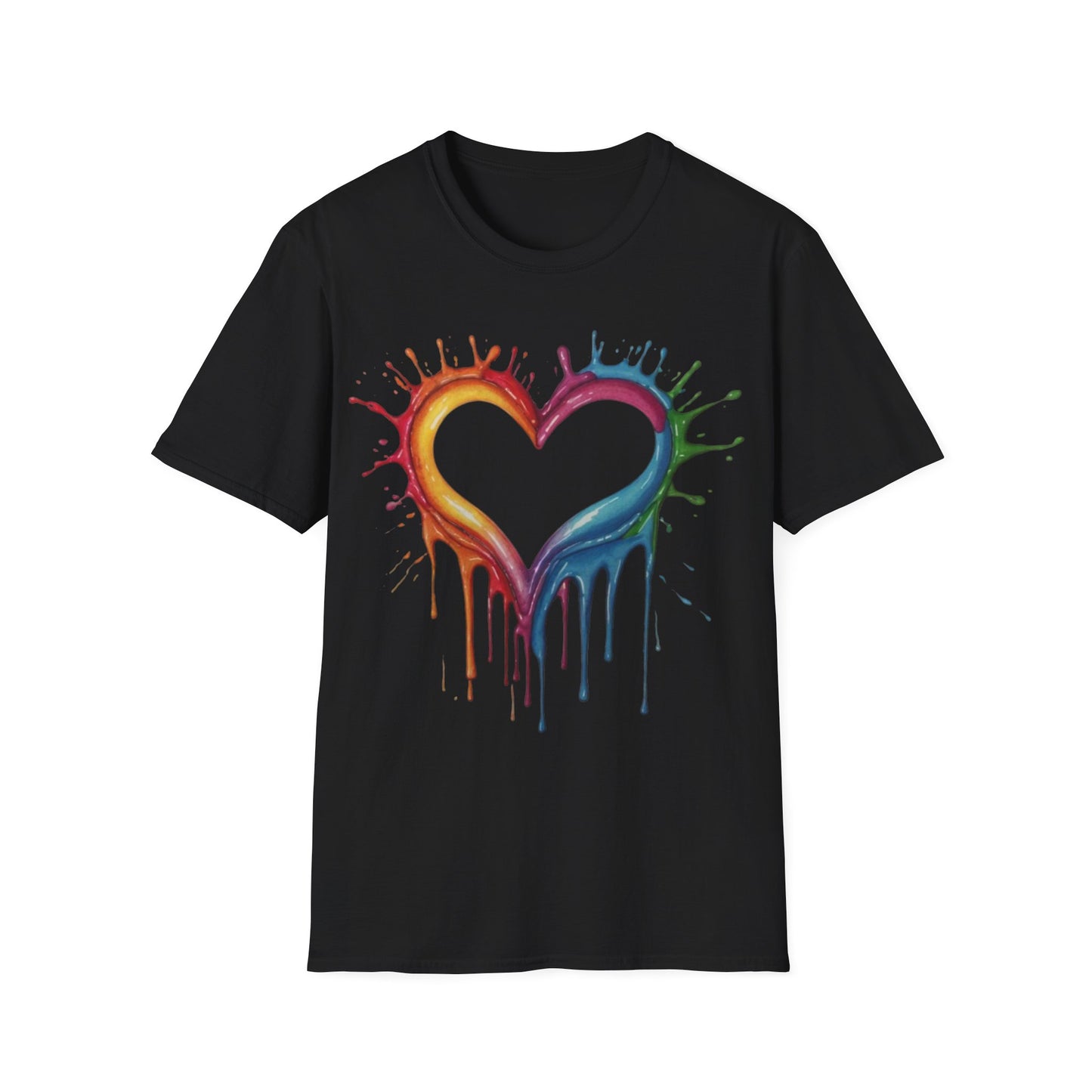 Messy Melting Love Heart - Unisex T-Shirt