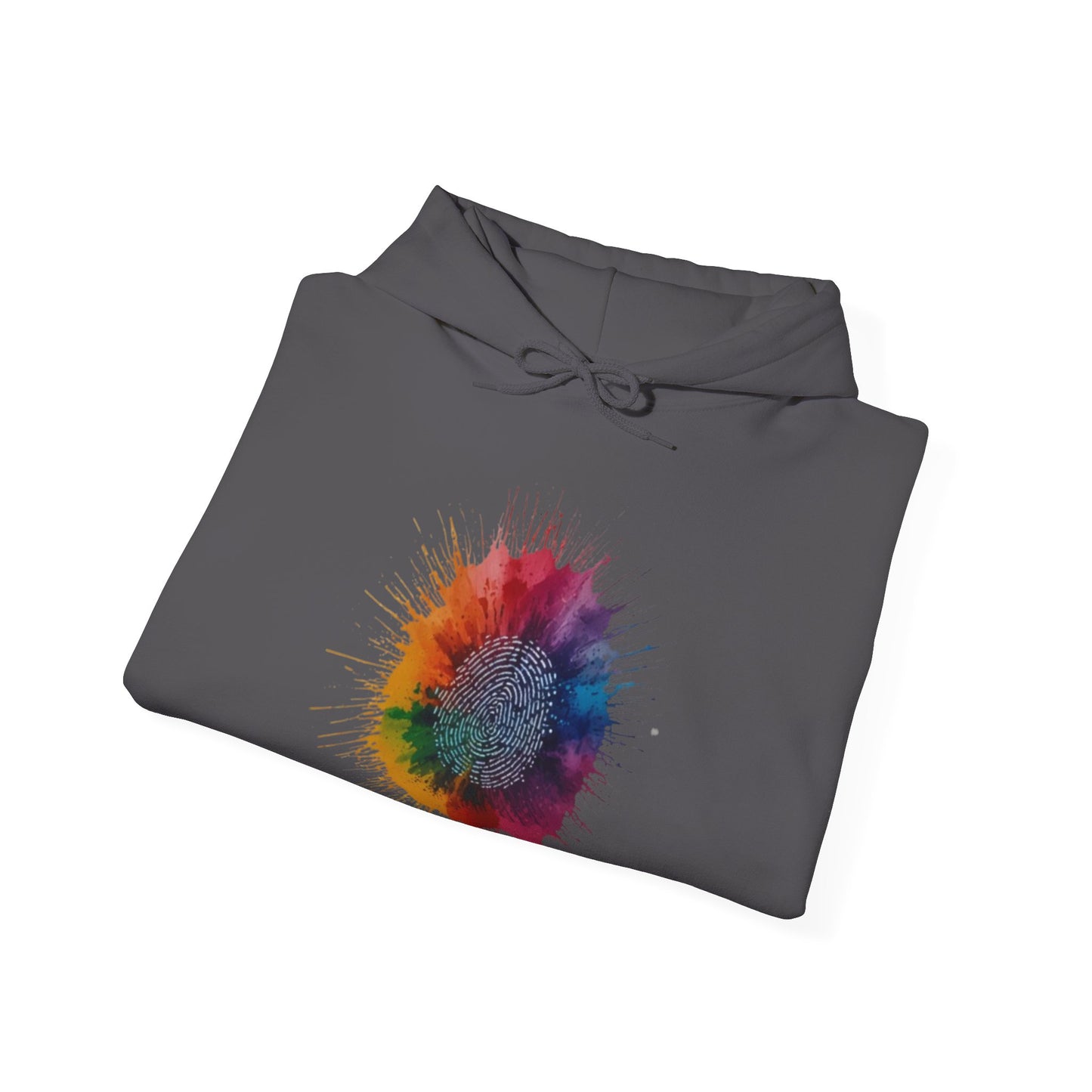 Colourful Messy Fingerprint - Unisex Hooded Sweatshirt