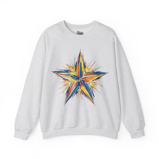 Tricolour Star - Unisex Crewneck Sweatshirt