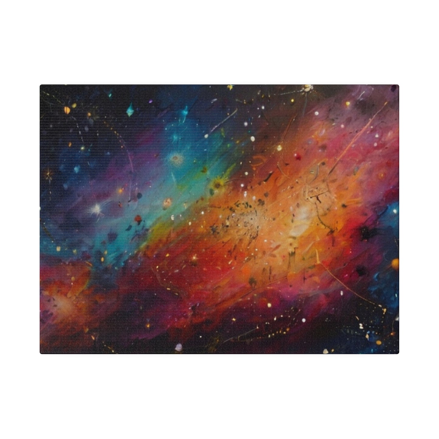 Colourful Messy Constellations Canvas - Matte Canvas, Stretched, 0.75"