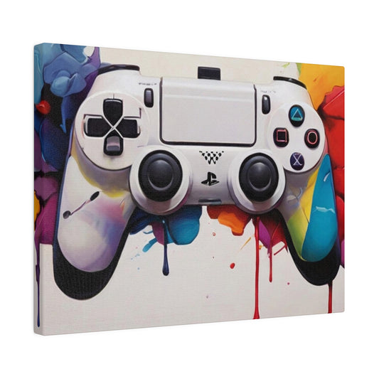 Colourful PlayStation Controller - Matte Canvas, Stretched, 0.75"