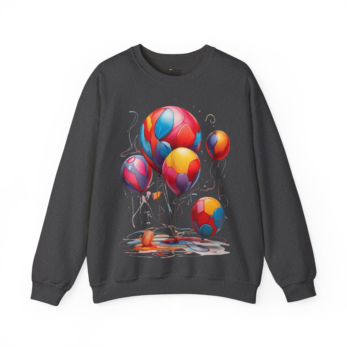 Colourful Messy Balloons - Unisex Crewneck Sweatshirt