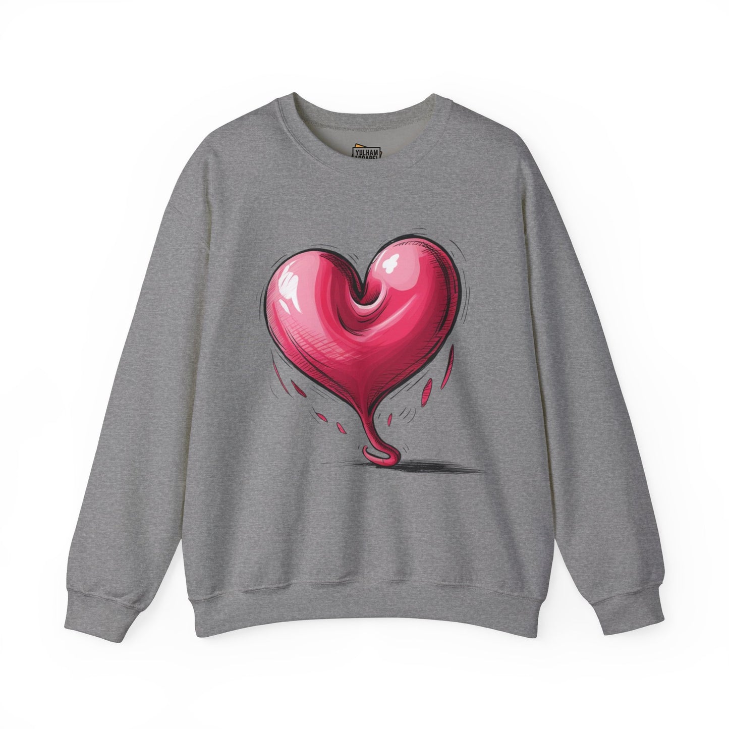 Deflating Love Heart - Unisex Crewneck Sweatshirt