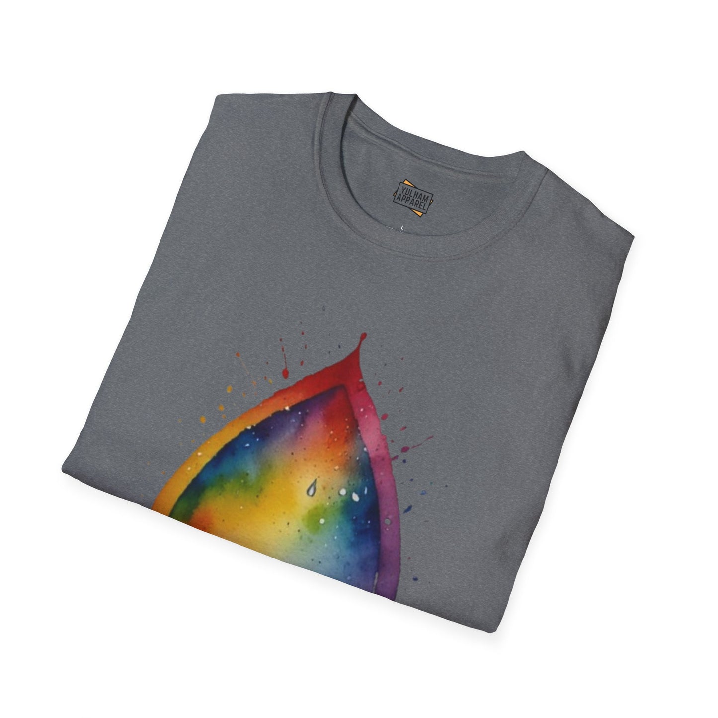 Colourful Watercolour Raindrop - Unisex T-Shirt