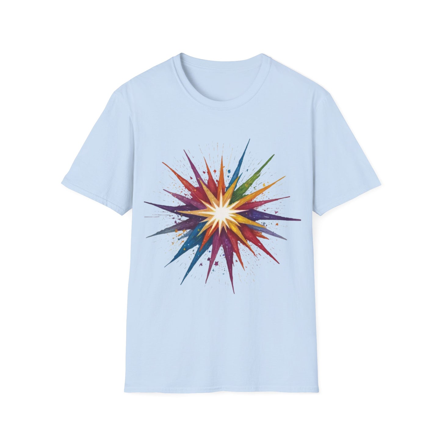 Colourful Exploding Star - Unisex T-Shirt